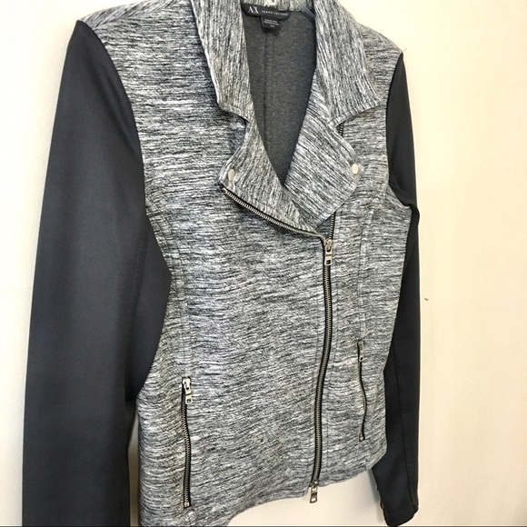 Armani Exchange Zip Motto Jacket - Black/Grey - M - Picture 4 of 12